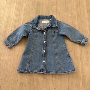 Long sleeve denim dress